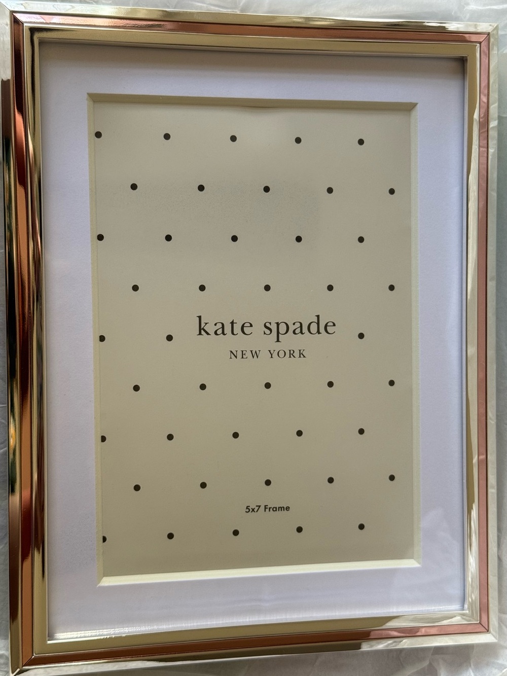 kate spade Rose Gold and White Picture Frame - Picture 2 of 6